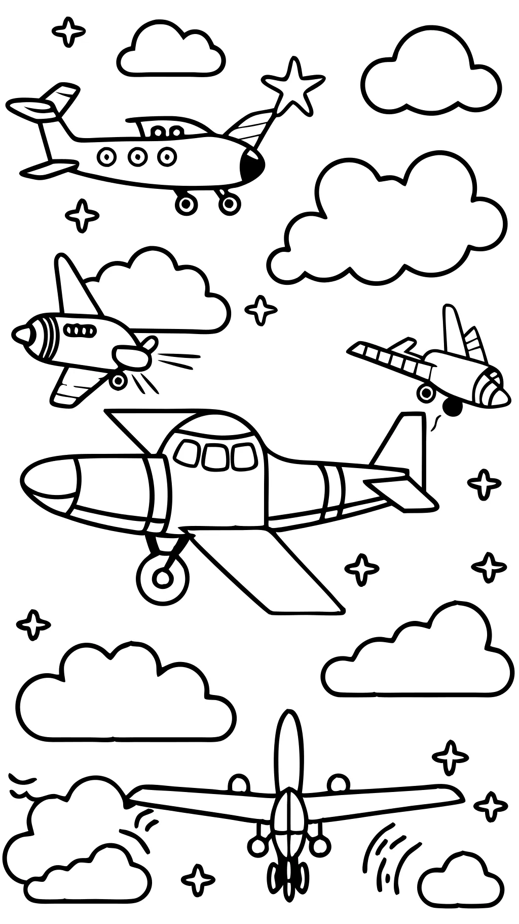 airplane coloring pages